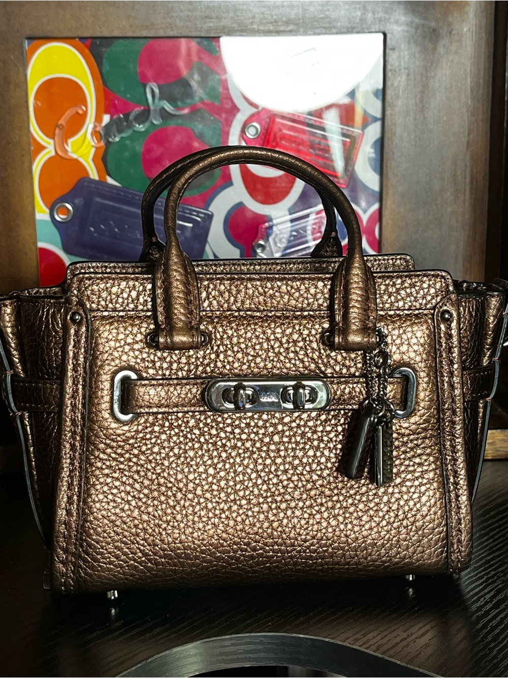 Coach Swagger 15 in Pebbled Leather - 2016
